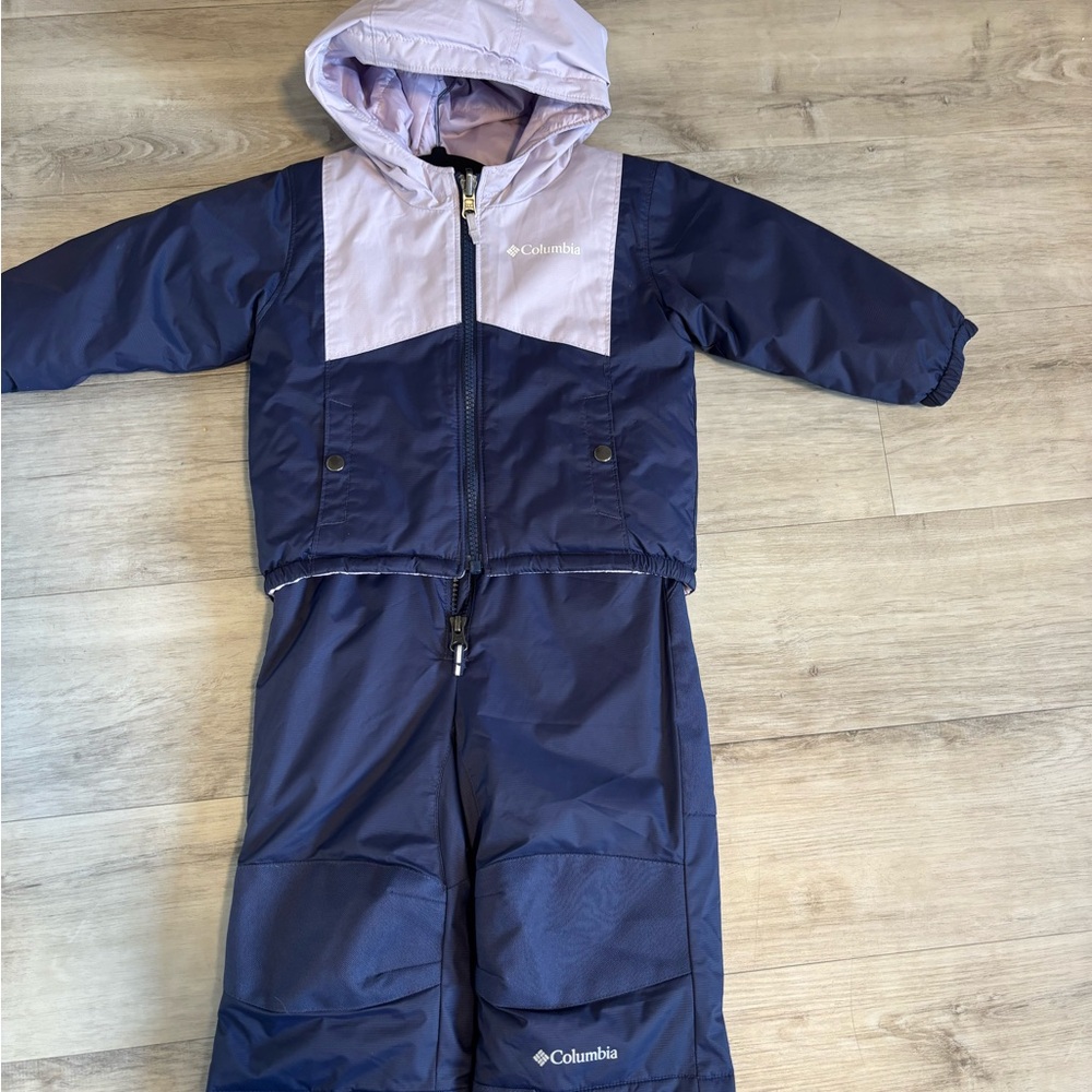 Columbia Kids' Navy and Lavender Snowsuit
